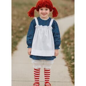 Vintage Raggedy Ann Costume Handmade in 80's Halloween Party Trick or Treating